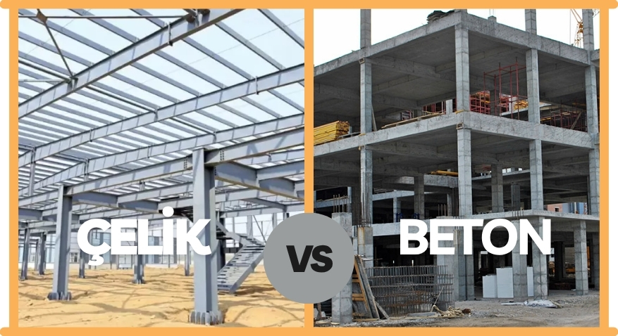 endüstriyel yapılarda çelik mi beton mu